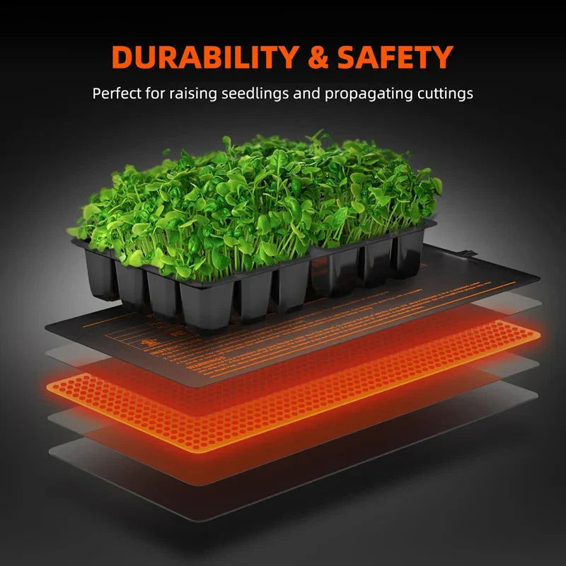 Spider Farmer 48”X20.75” Seedling Heat Mat and Digital Thermostat for Germination