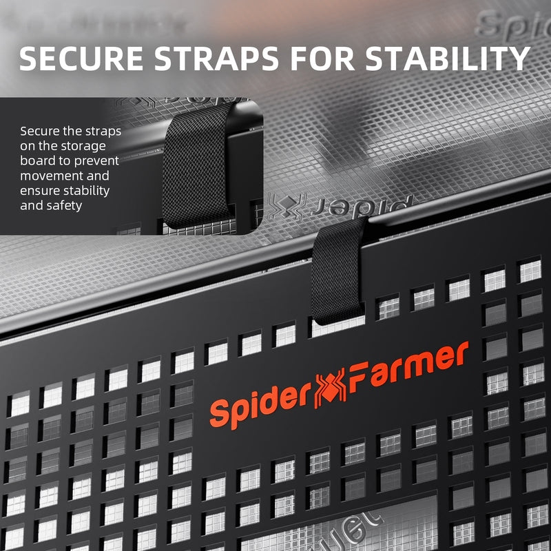 Spider Farmer Grow Tent Gear Board Equipment and Cable Management System