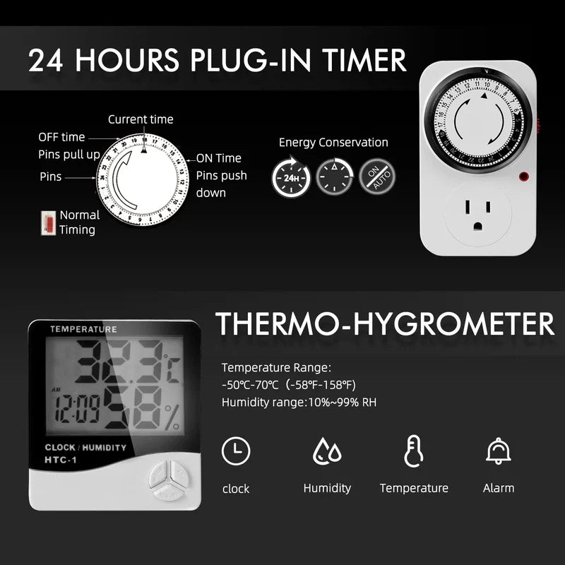 Spider Farmer 6-Inch 402 CFM Inline Fan Kits w/ Speed Controller/ Ventilation System