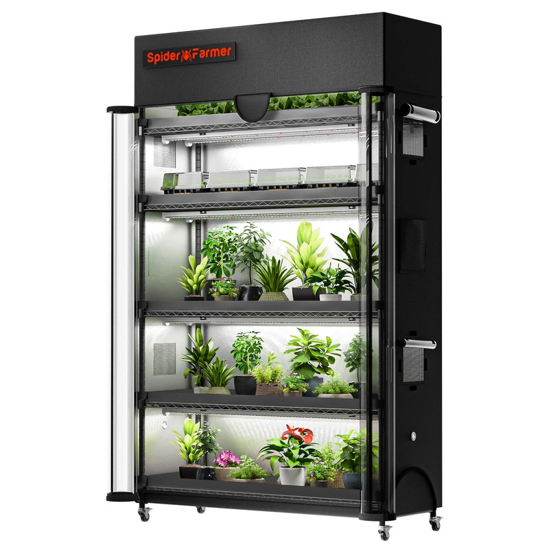 Spider Farmer 6 Tier Plant Stand With Grow Lights 220W , Plant Shelf W/ Tent for Indoor Plant / Greenhouse