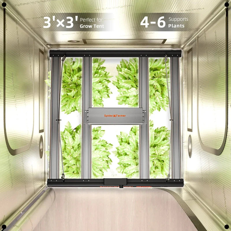 Spider Farmer G3000 Complete Grow Tent Kit W/ Ventilation System / Speed Controller 3x3