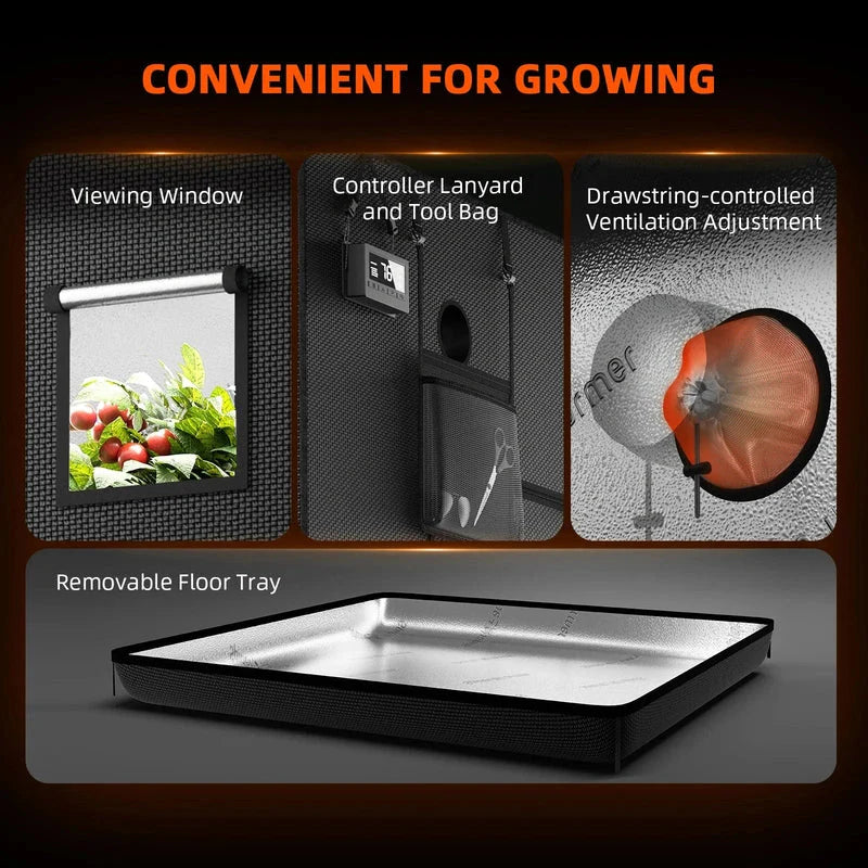 Spider Farmer SF-120cm x 60cm x 150cm Indoor Grow Tent 2x4