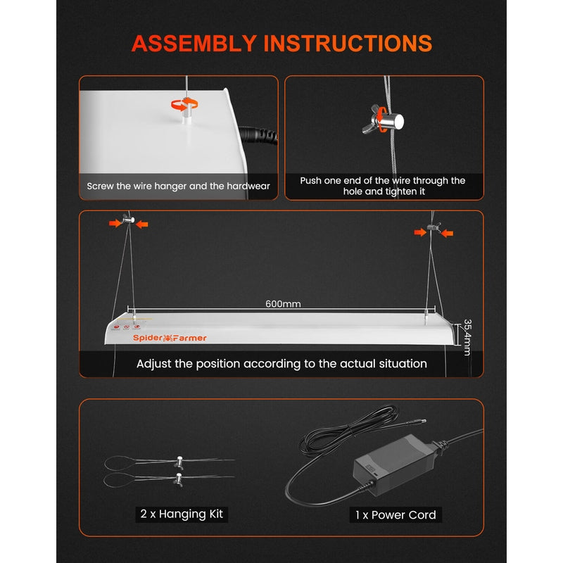 Spider Farmer SF-300 LED Grow Light 33W