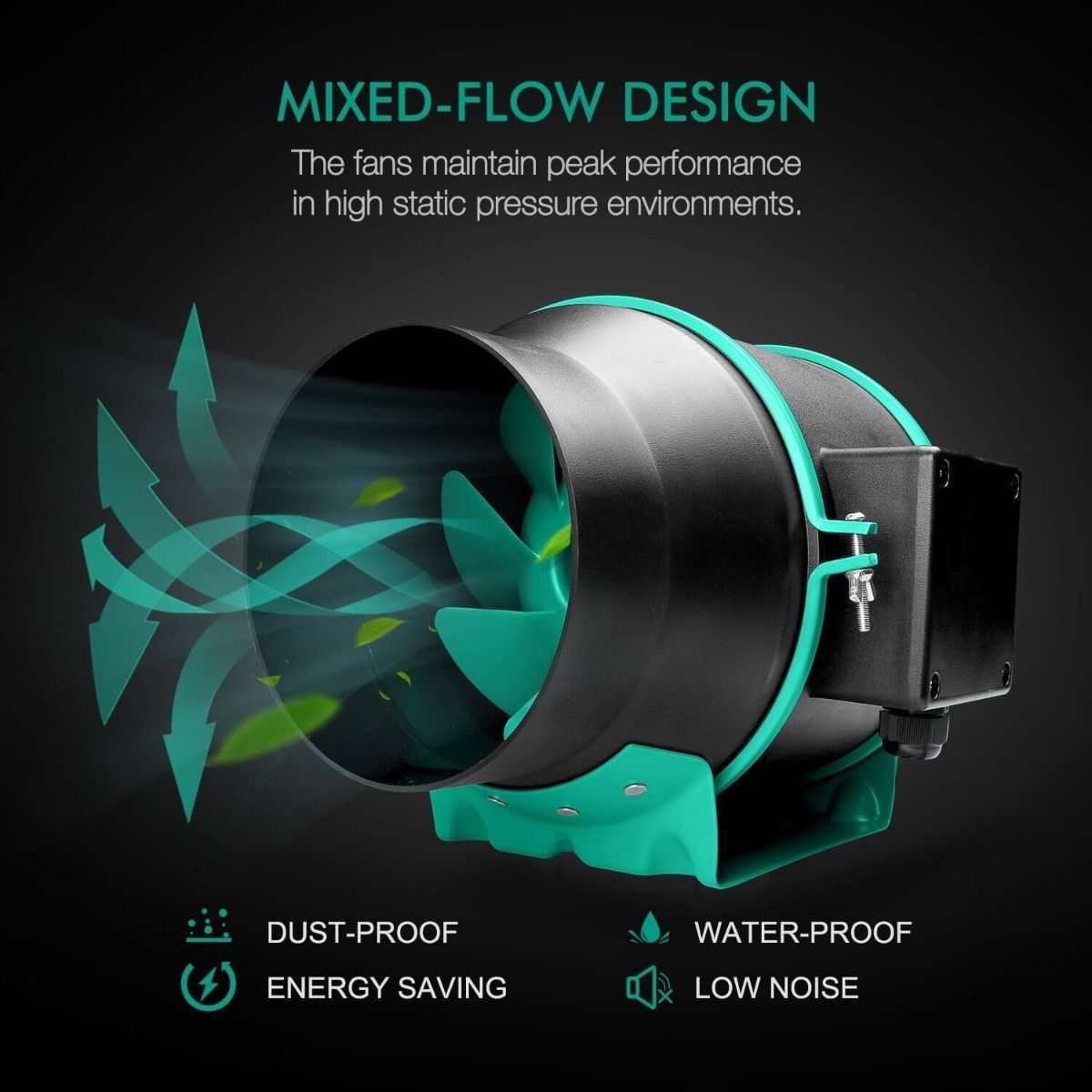 Mars Hydro FC-E 3000 & 3.3'x3.3' Complete Grow Tent Kit with 4" iFresh Fan Kit