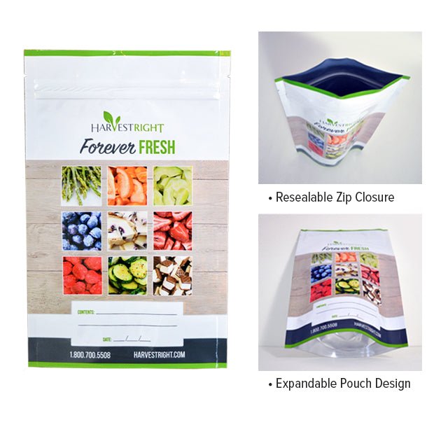 Harvest Right 6" x 9.75" Resealable Mylar Bags 50 Pack (Pack of 6, 12 or 18)