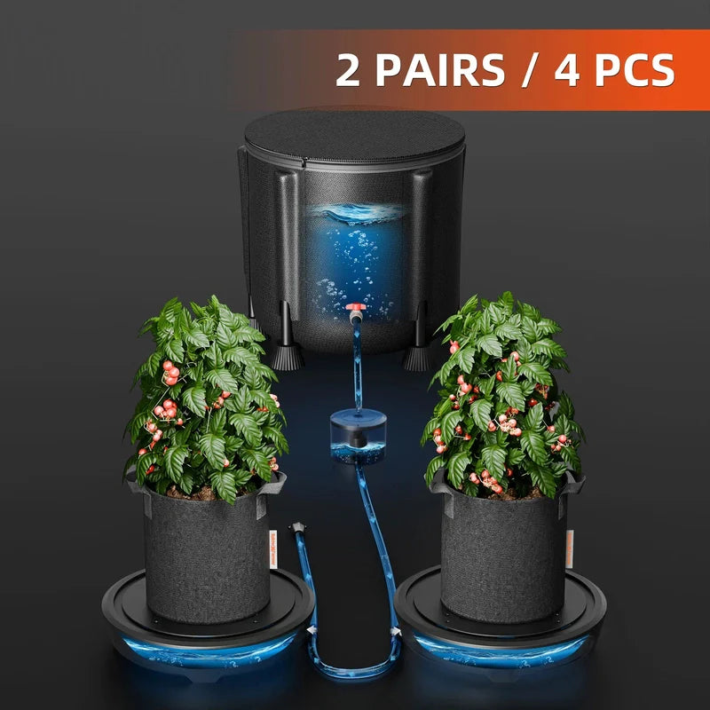 Spider Farmer 4 Pcs Spider Farmer 2 Self-watering System Kits For Use In Indoor Grow Tents, Greenhouses